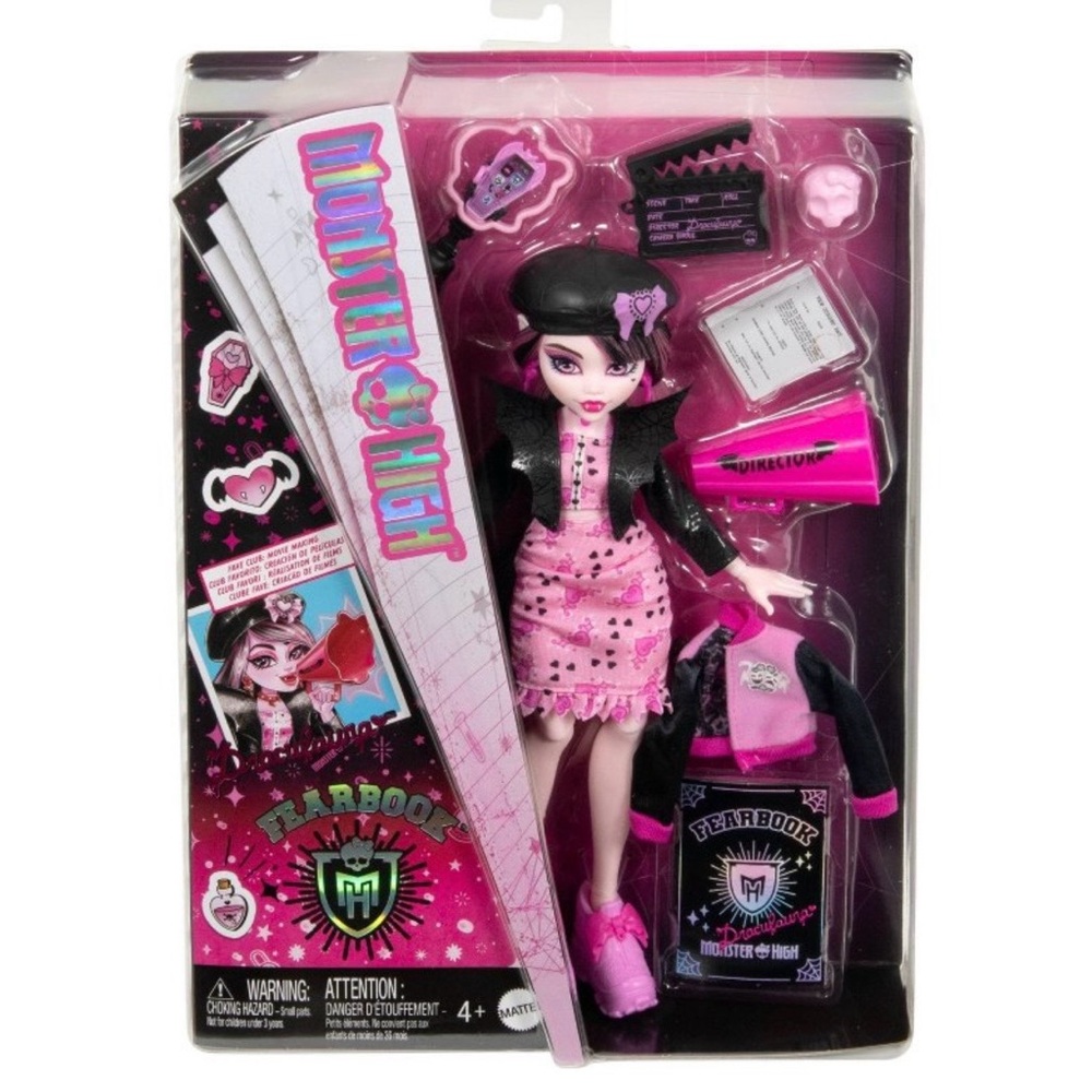 Monster High Doll in Pink and Black Ensemble